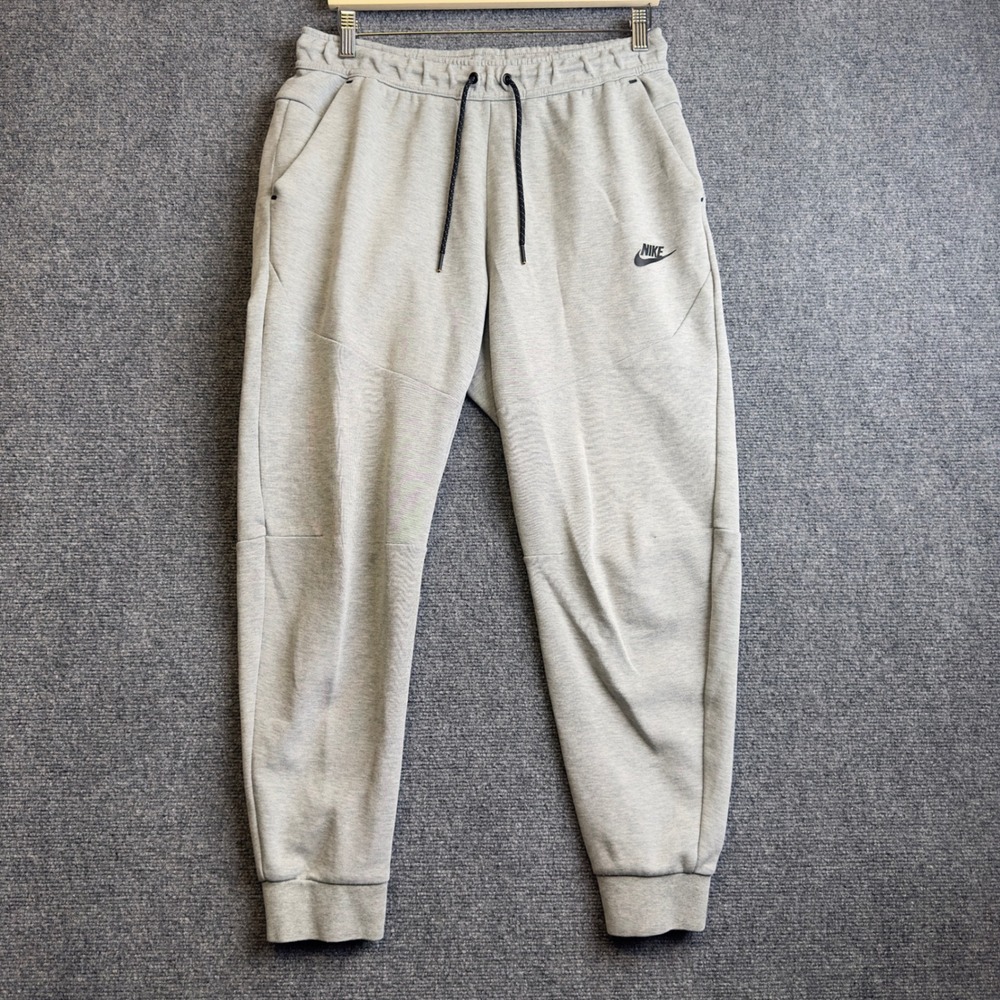 Nike Tech Fleece Joggers Mens M Grey Athleisure Sweatpants CU4495-063